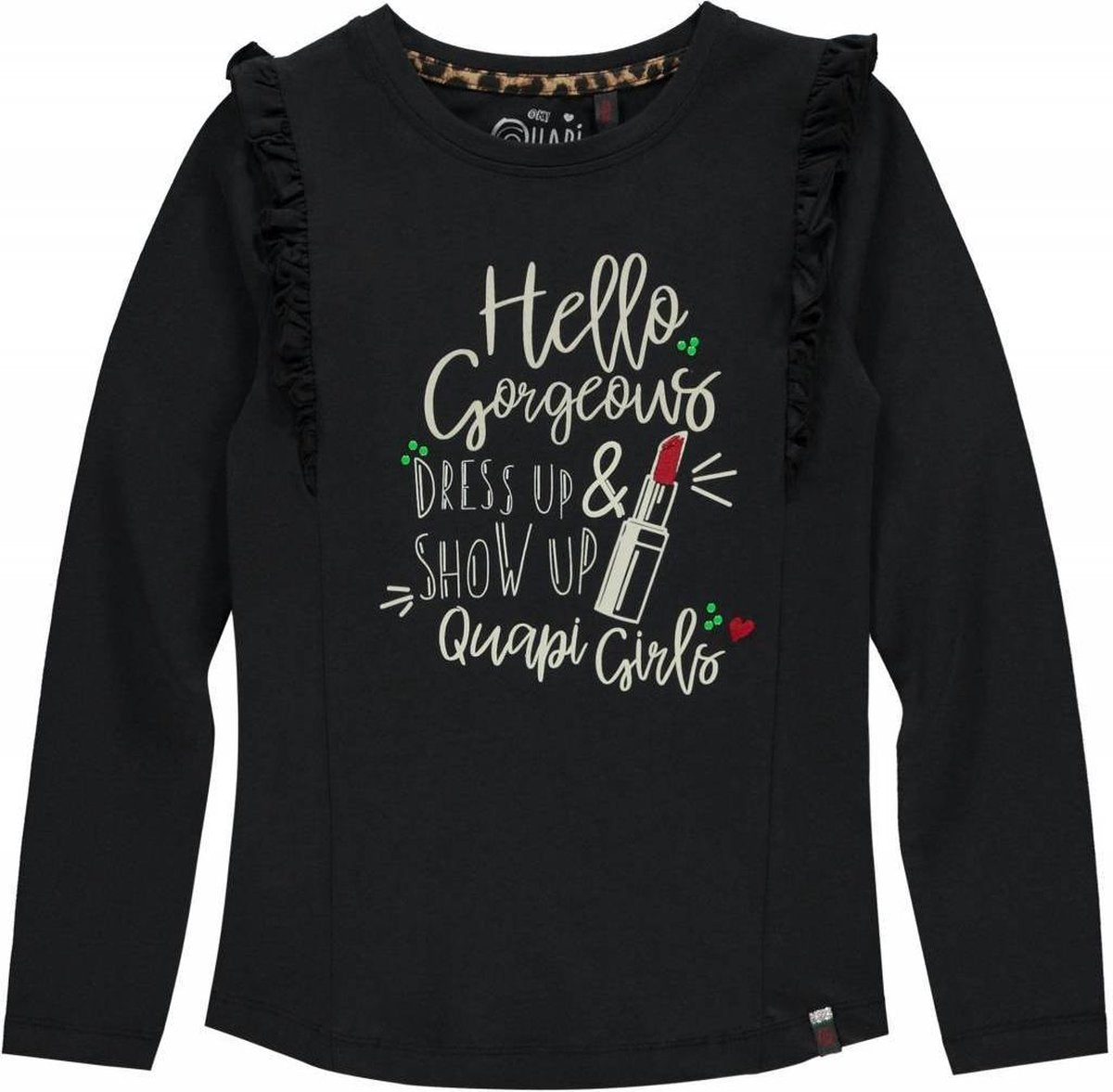 Quapi Meisjes Shirt - Blauw - Maat 110/116