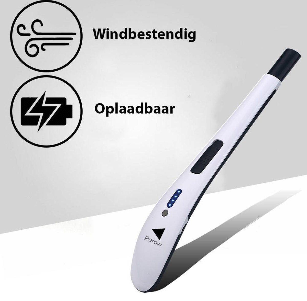 Oplaadbare Lange Elektrische Aansteker - Wit - Duurzame Plasma Aansteker - Inclusief Cadeauverpakking - BBQ - Kaarsen