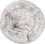 BEESSIES® donut hondenmand/kattenmand 50 cm - bruin wit - huisdierbed hond kat mand