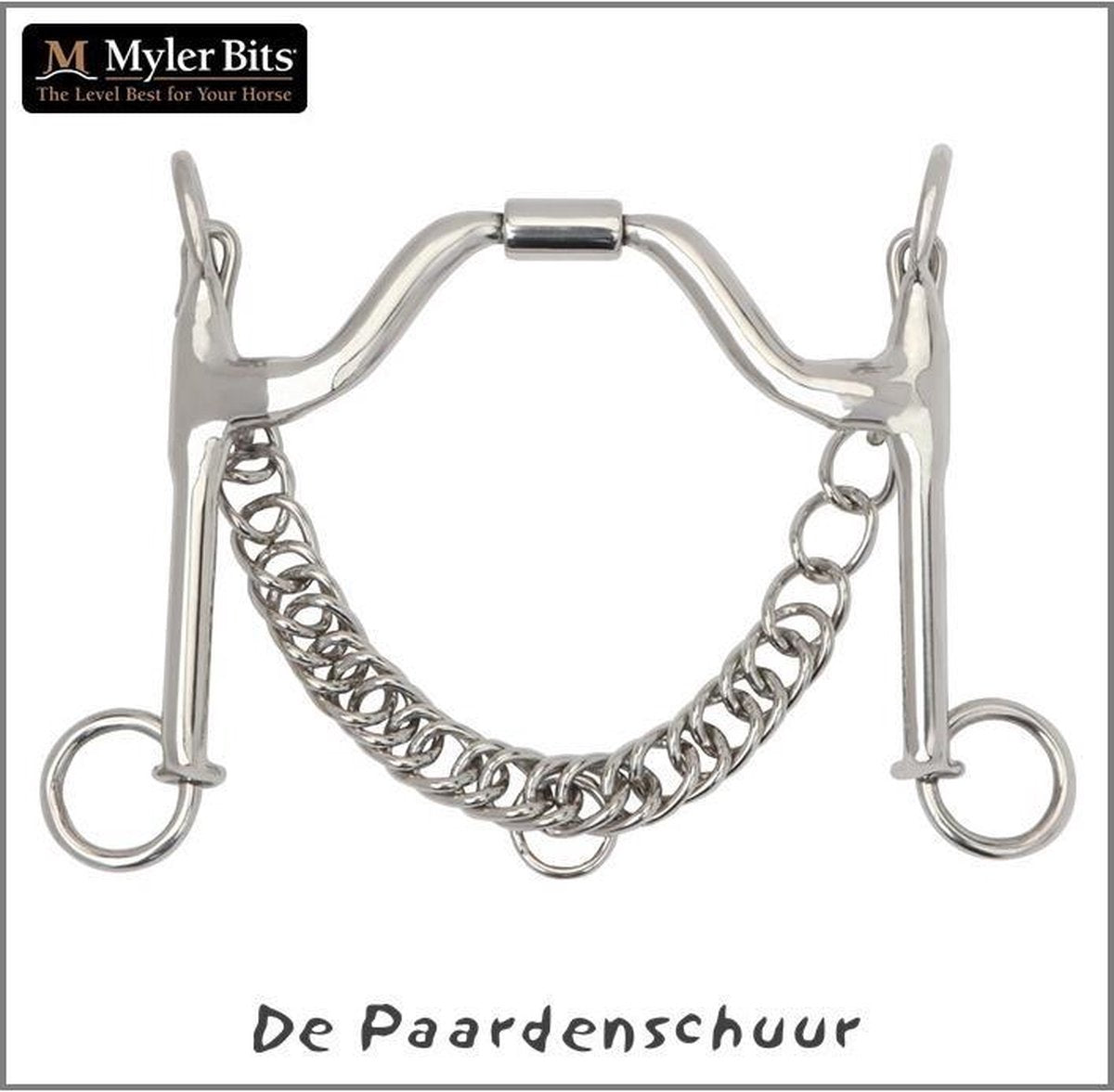 Myler Weymouth dressuurstang MB16PB 13.5cm