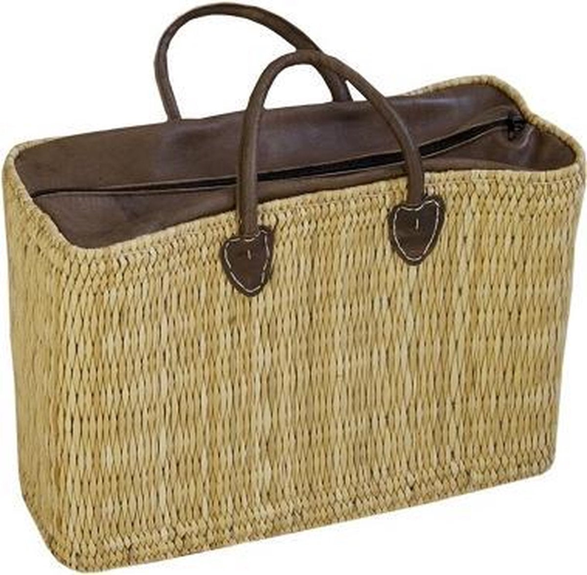 Rieten Tas Met Ritssluiting