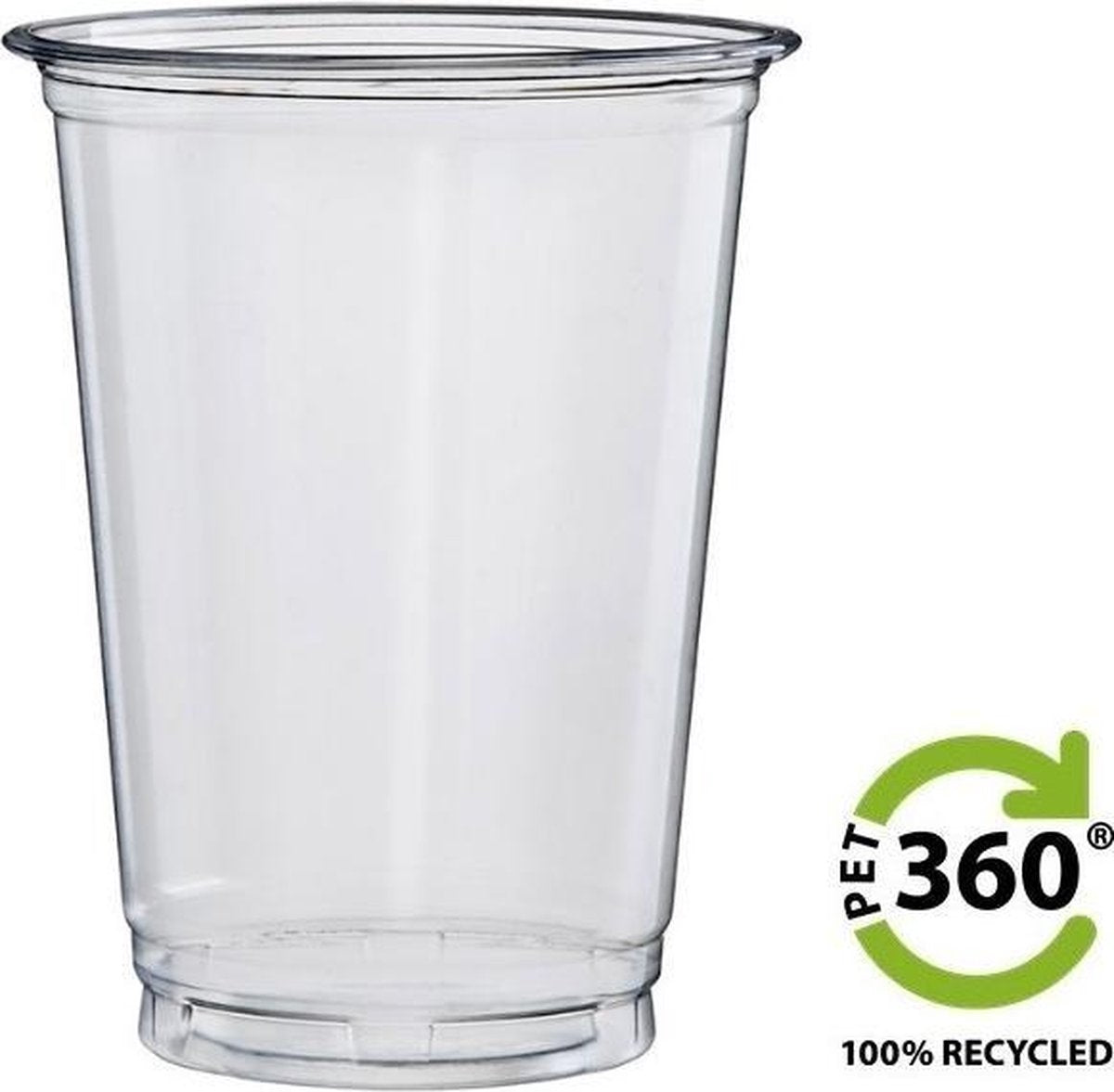 Salad & Smoothiebeker 100 % recycled PET - klein 284cc /10oz - 1.250 stuks
