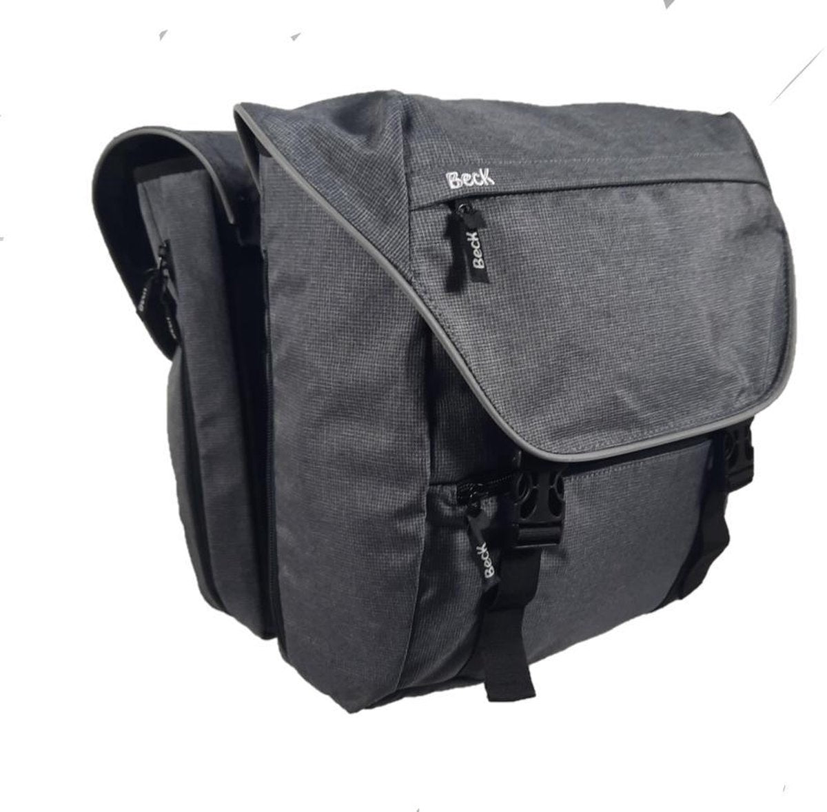 Beck Dubbele fietstas Sporty 30L Grijs