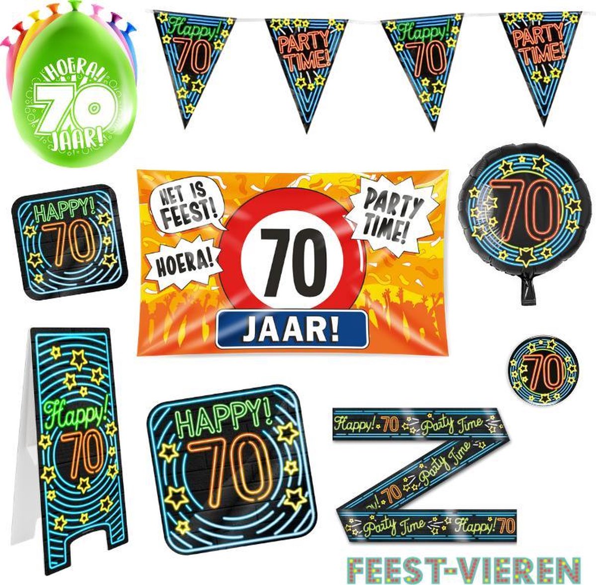 70 jaar verjaardag versiering pakket XL