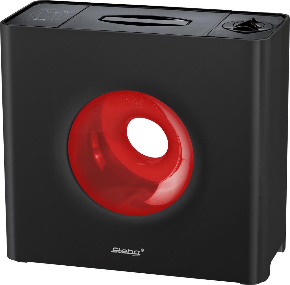 Steba LB6Cube - Luchtbevochtiger - Ultrasoon - Zeer stil - Zwart/Rood