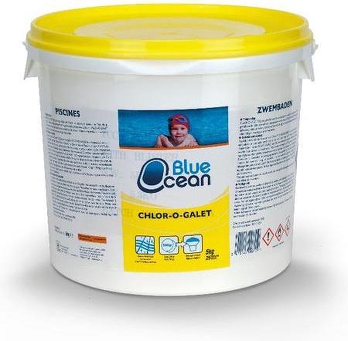 Chloor Zwembad Tabletten 5kg Chlor-o-galet Blue Ocean