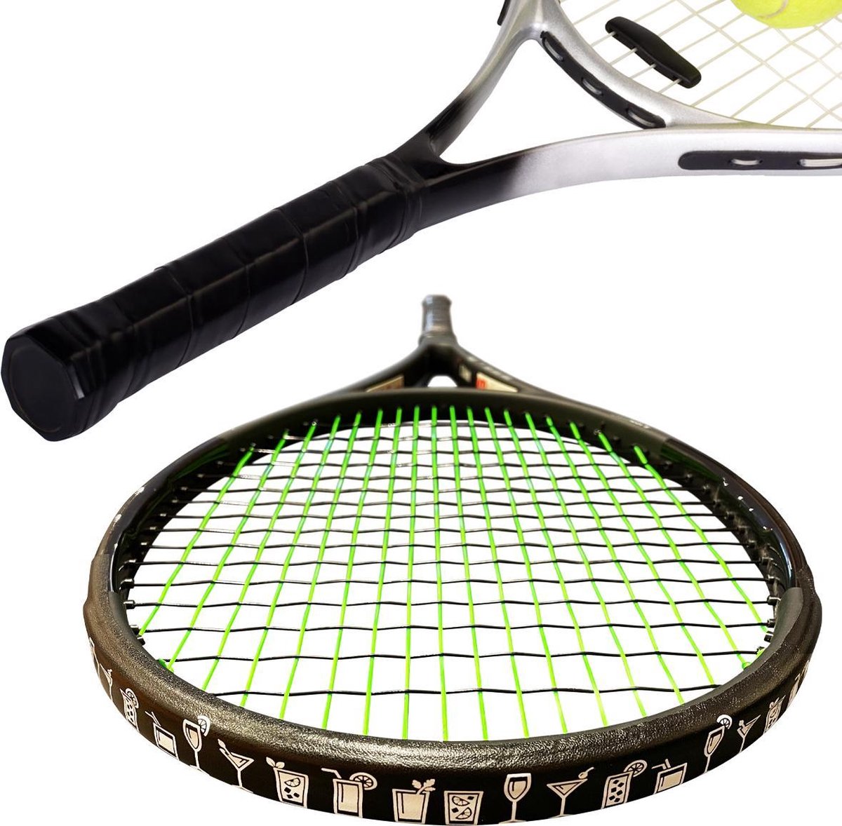 Dempertje.nl - Tennis Overgrip + Toptape Drinks - 1 stuk