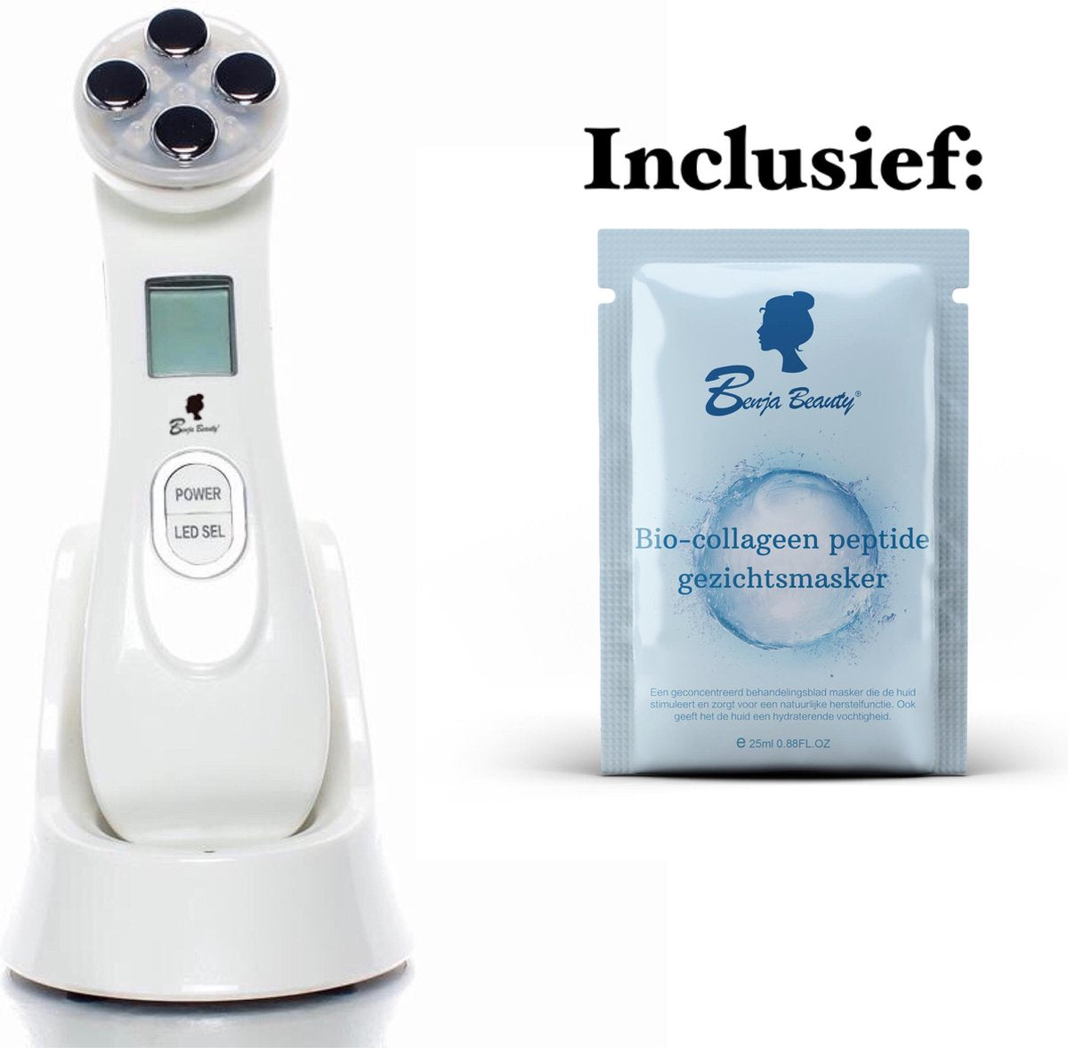BenjaBeauty® Huidverjongingsapparaat|Face Lift|LED|Mesotherapie apparaat|gezichtsverzorging|Anti Rimpel|Massage Apparaat|gezichtsmassage|Anti Acné|Gezichtsmasker