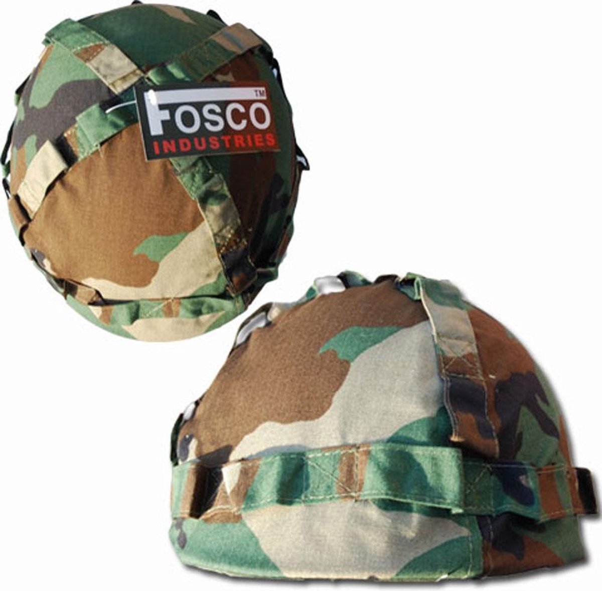 Fosco kinder helm deluxe woodland camo