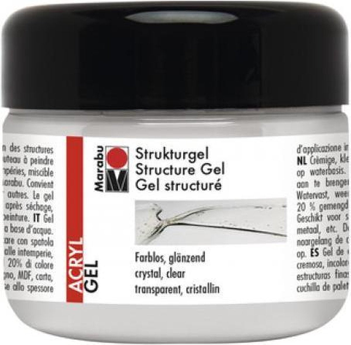 Structuurgel transparant kristalhelder 225 ml