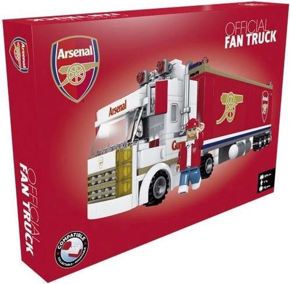 Pro-lion Bouwpakket Truck Arsenal 33 X 8 Cm Rood 282-delig