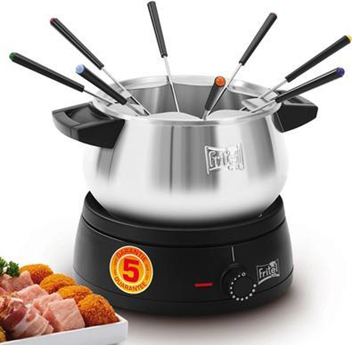 Fritel FO 2470 - Elektrische Fonduepan - 8 Fonduevorkjes