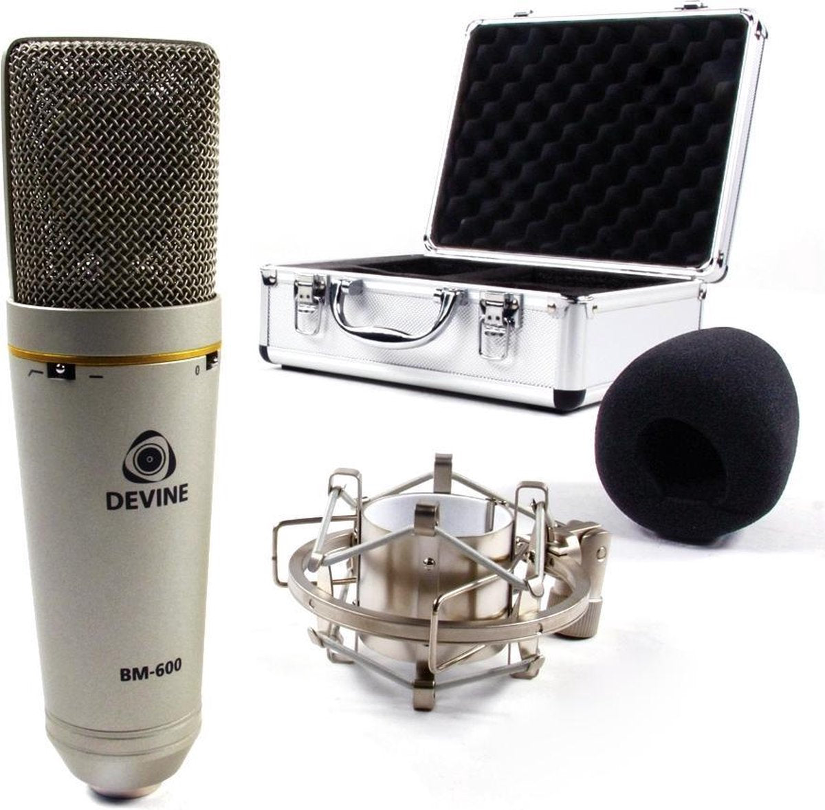 De BM-600 van Devine is een praktische condensator studiomicrofoon