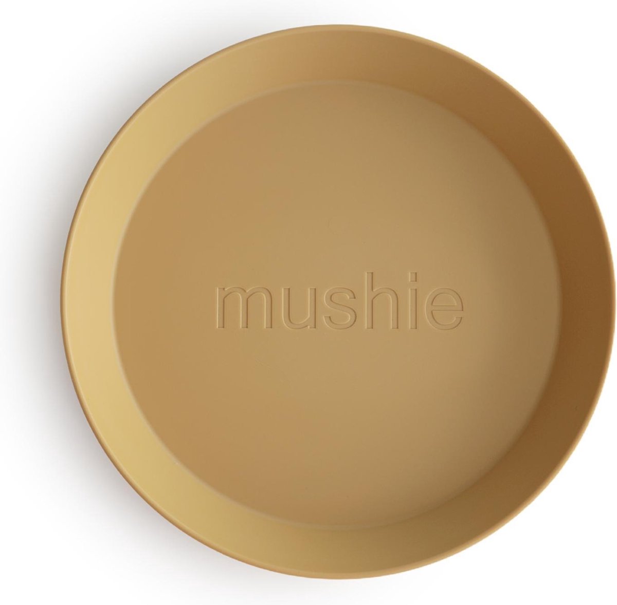Mushie bordjes mosterd set van 2 (Ø 19 centimeter x 2