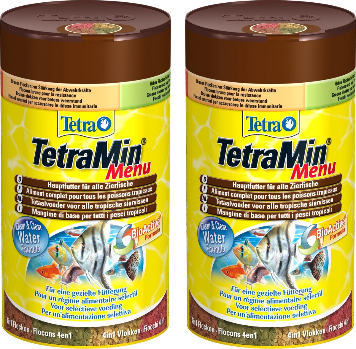 Tetra - Aquarium Visvoer - Menu 4-in-1 - 100ml - 2 Stuks