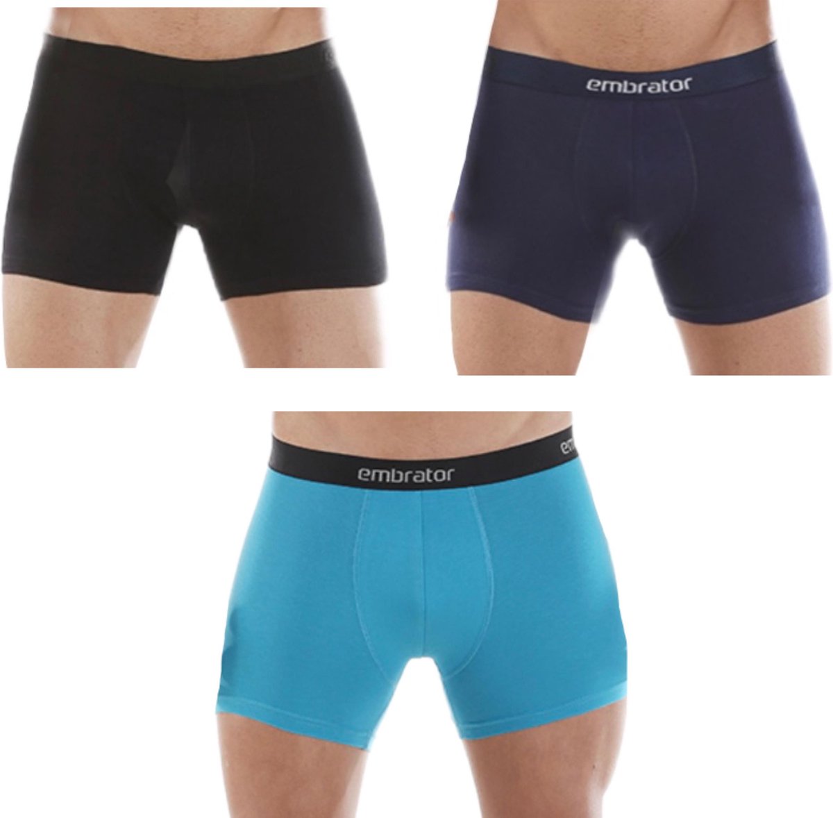 Embrator 3-stuks mannen Boxershort mix maat XXL