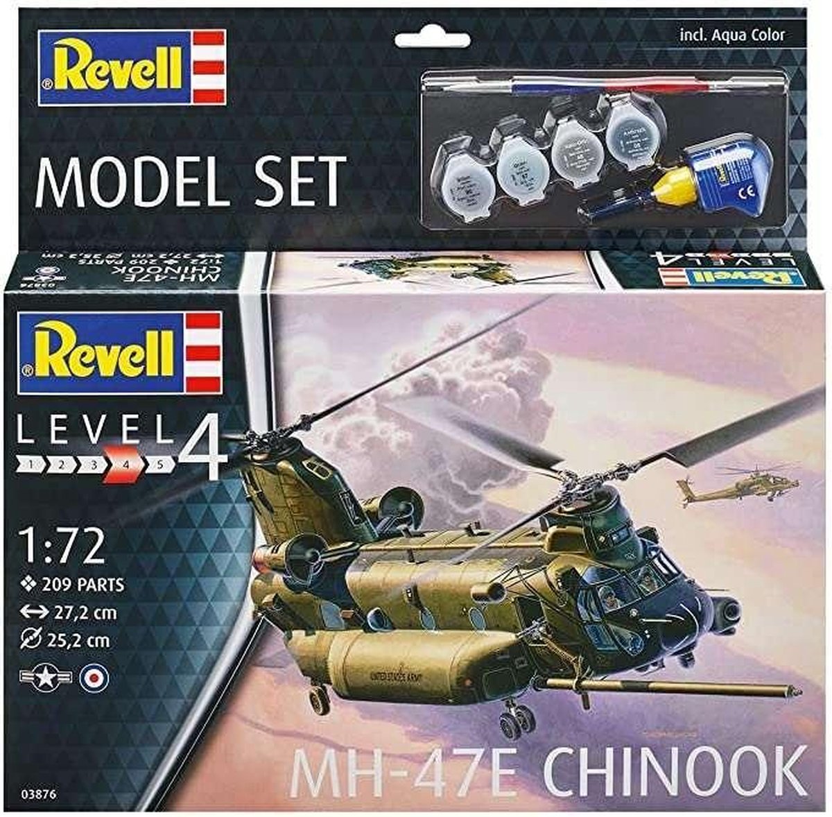 1:72 Revell 63876 MH-47E Chinook - Model Set Plastic kit