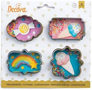 Decora Koekjes Uitsteker Set Frames Mini -4st-