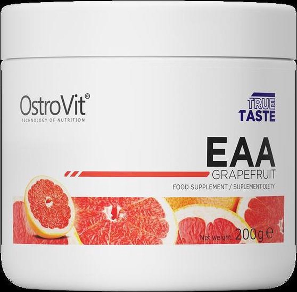 Aminozuren - EAA 200g Ostrovit - Aardbei + GRATIS Bulk Shaker 700ml