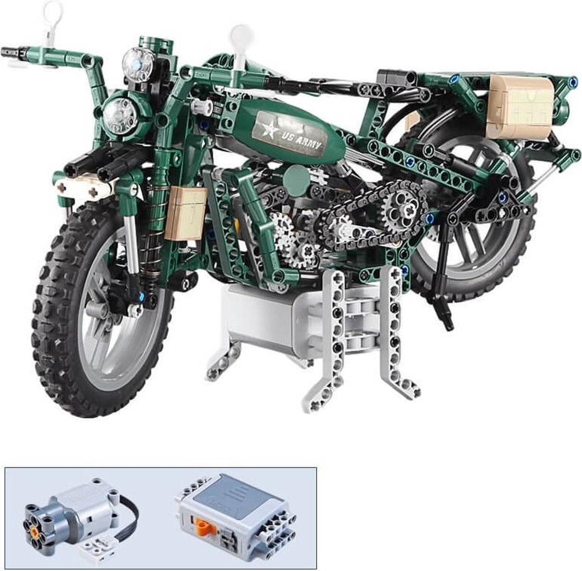 Cadabricks technisch bouwpakket - Legermotor