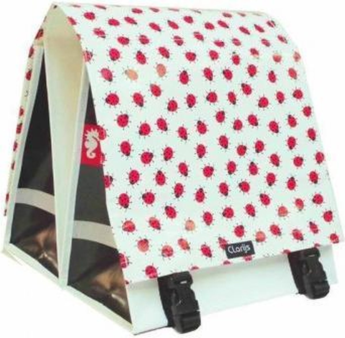 Clarijs Dubbele Fietstas Ladybug 44 liter