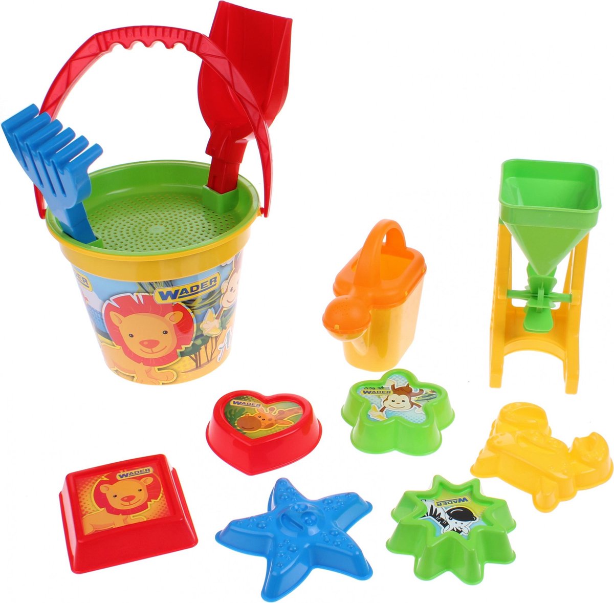 Wader Strandspeelset Jungle 12-delig Multicolor