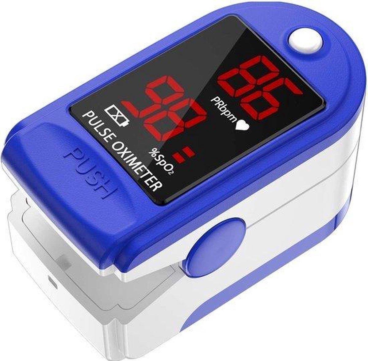 LOUZIR Pulse oximeter (INCLUSIEF BATTERIJEN) – Saturatie meter – Digitale hartslagmeter – Zuurstofmeter - Digital pulse oximeter – Zuurstof - Hartslagmeter – Zuurstof saturatiemeter – hartslag - Bloedzuurstofmeter – Oximeter – Vingertop pulse