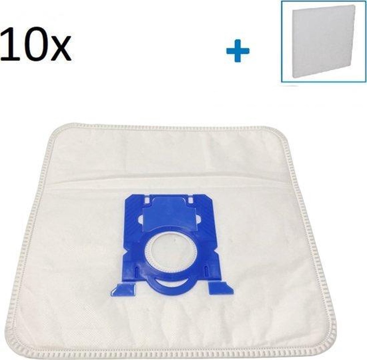10x Stofzuigerzakken Voor AEG VX7-2-IW-P Stofzuiger - Set van 10 S-Bag Type Zakken Met 2 Stuks Filter