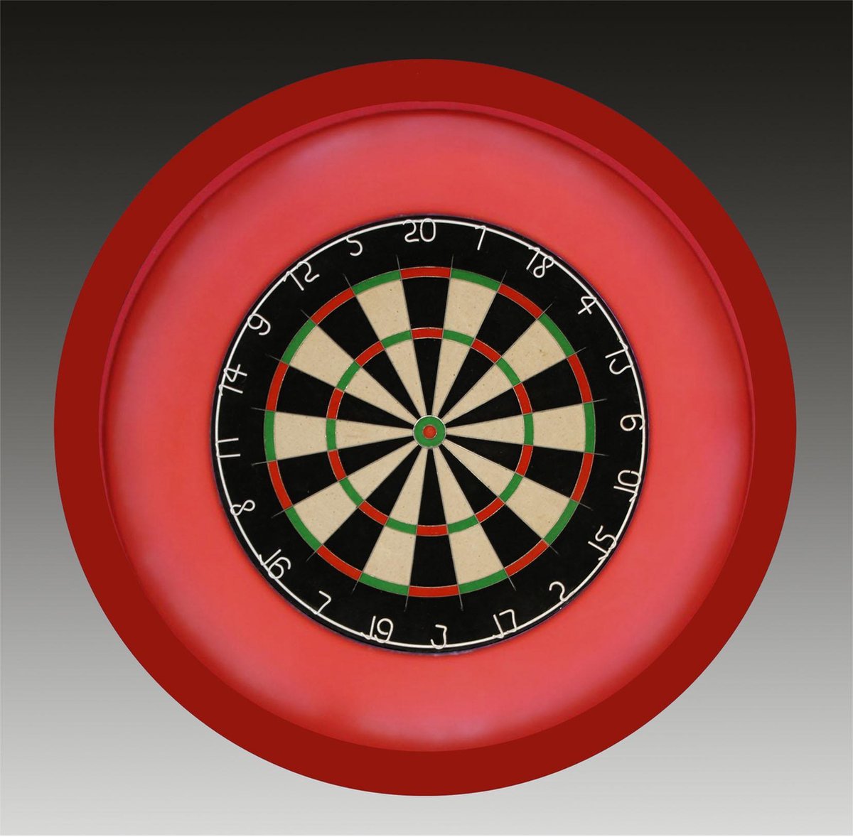 TCB XXL - Dartbord Verlichting Complete Combiset inclusief - dartbord - inclusief - dartboard surround - rood