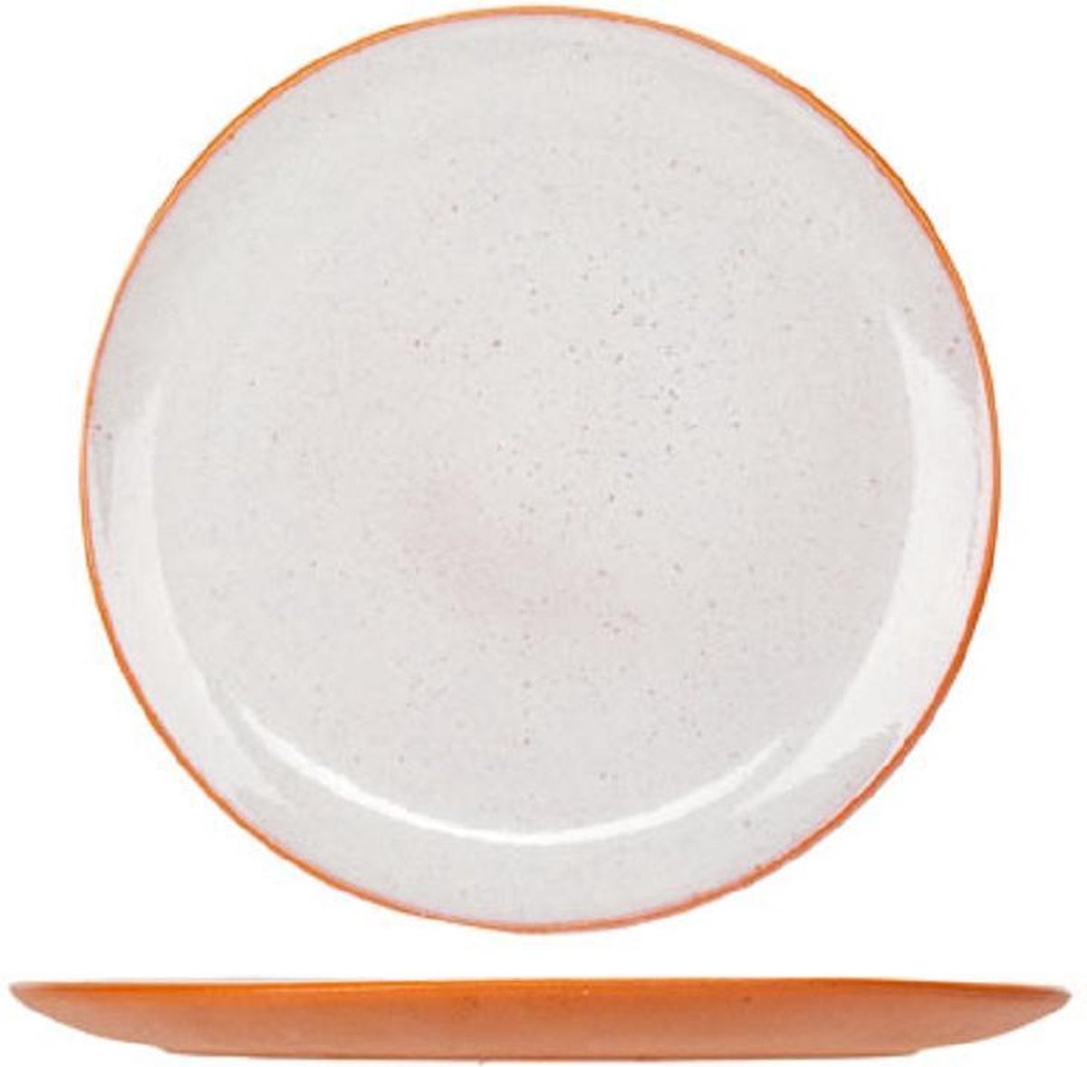 Koi Plat Bord Roze in Aardewerk -  D29