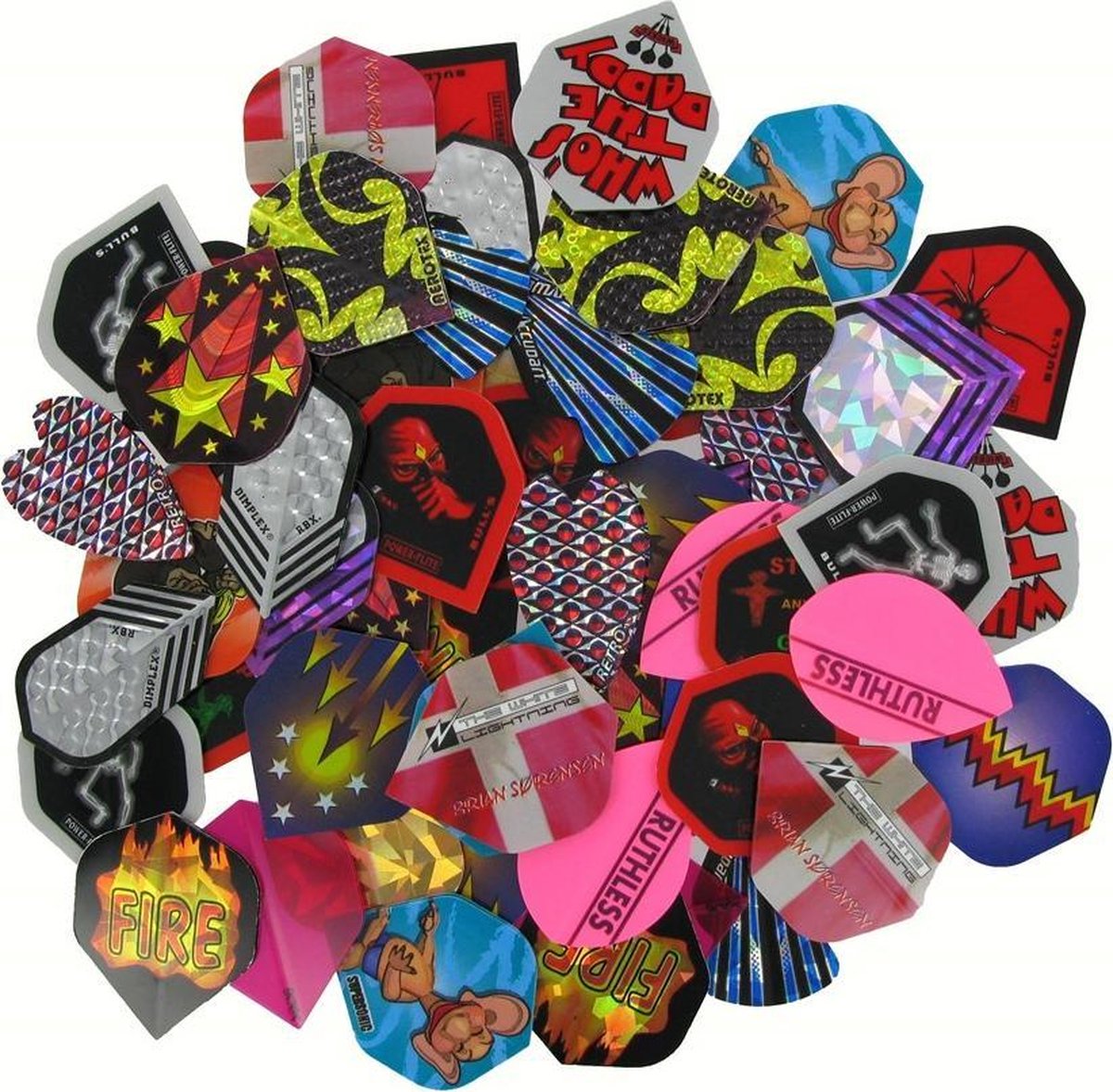500 Sets Flights Assorti - Polybagged