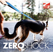 EzyDog Zero Shock - Korte Hondenriem - 64cm - Grijs