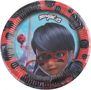 Miraculous Feestborden Miraculous 23 Cm Rood/zwart 10 Stuks