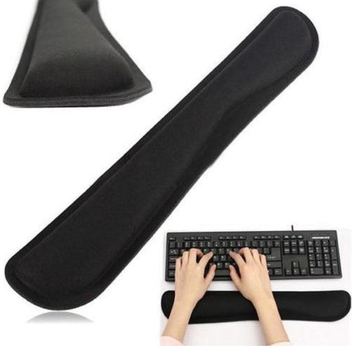 Toetsenbord én muis polssteun - Memory Gel - 46 cm breed