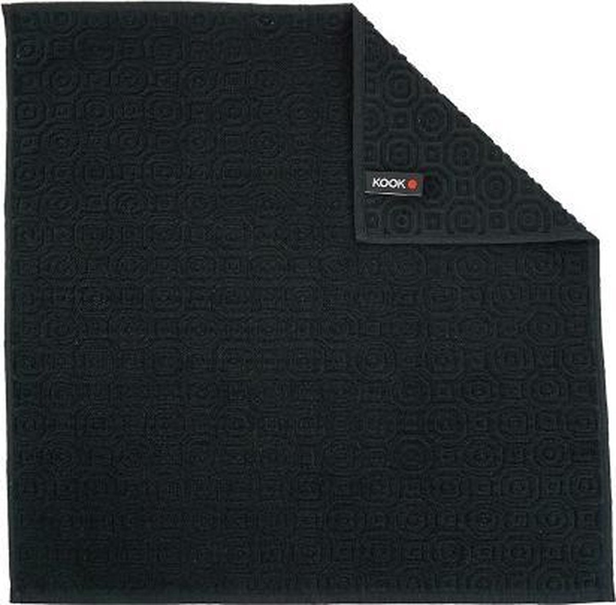KOOK keukendoek Inka-Zwart