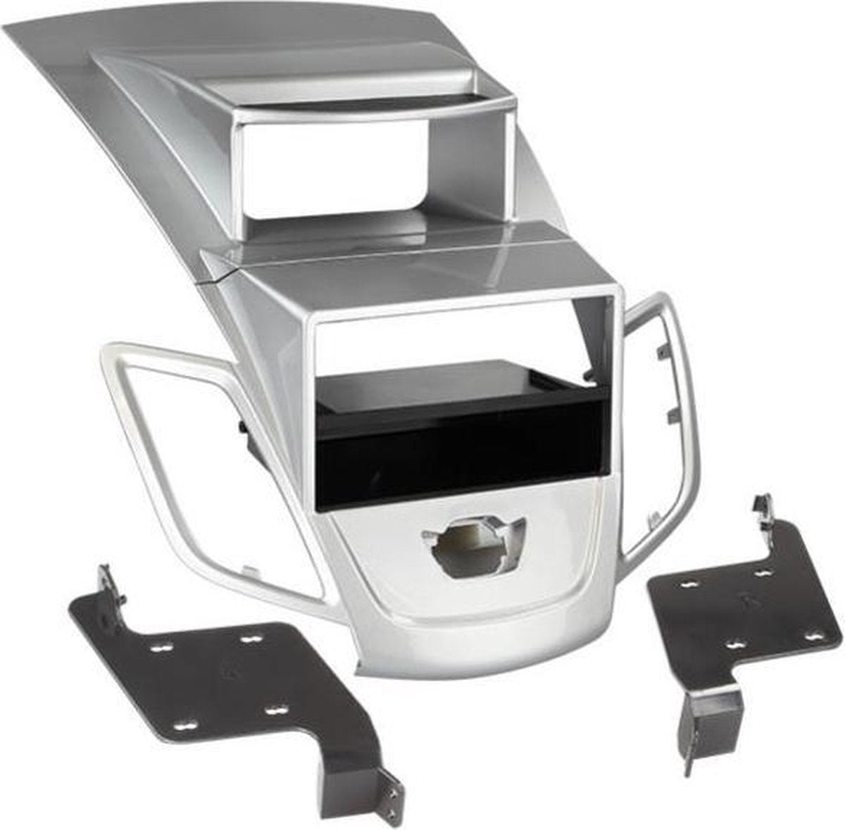 2-DIN Paneel Ford Fiesta 2008-2013 Kleur: Zilver Display