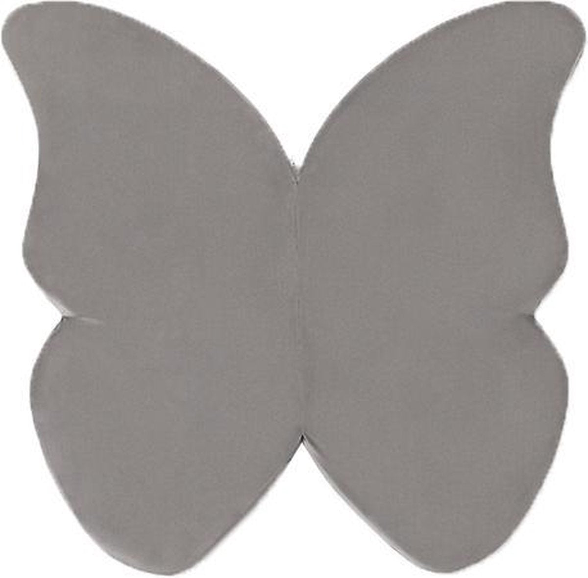 Misioo Speelmat - Vlinder - Velvet Grijs - Speelmat baby - Speelmat foam - Luxe speelmat - luxe speelmat peuter