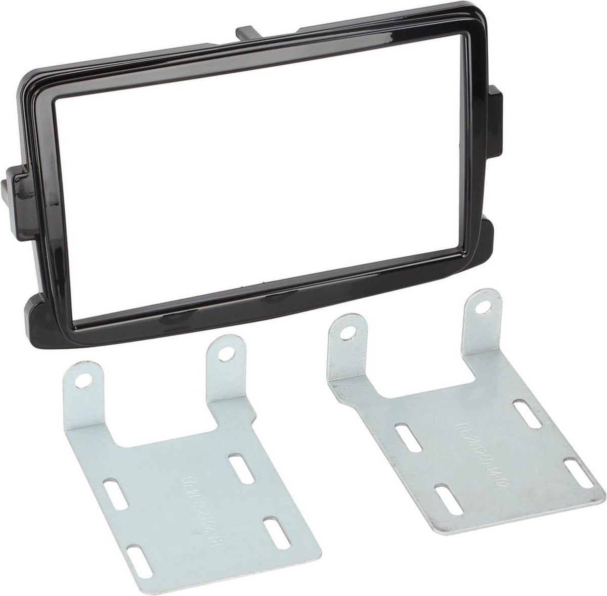 2-DIN Paneel Dacia - Opel - Renault - Fiat Kleur: Piano Zwart