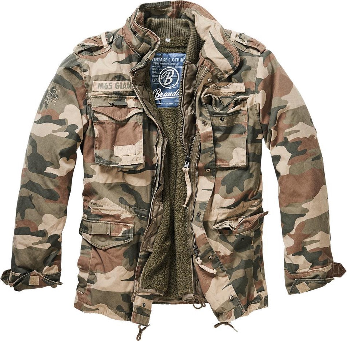 Heren Jas Jacket M-65 Giant Jacket light woodcamo