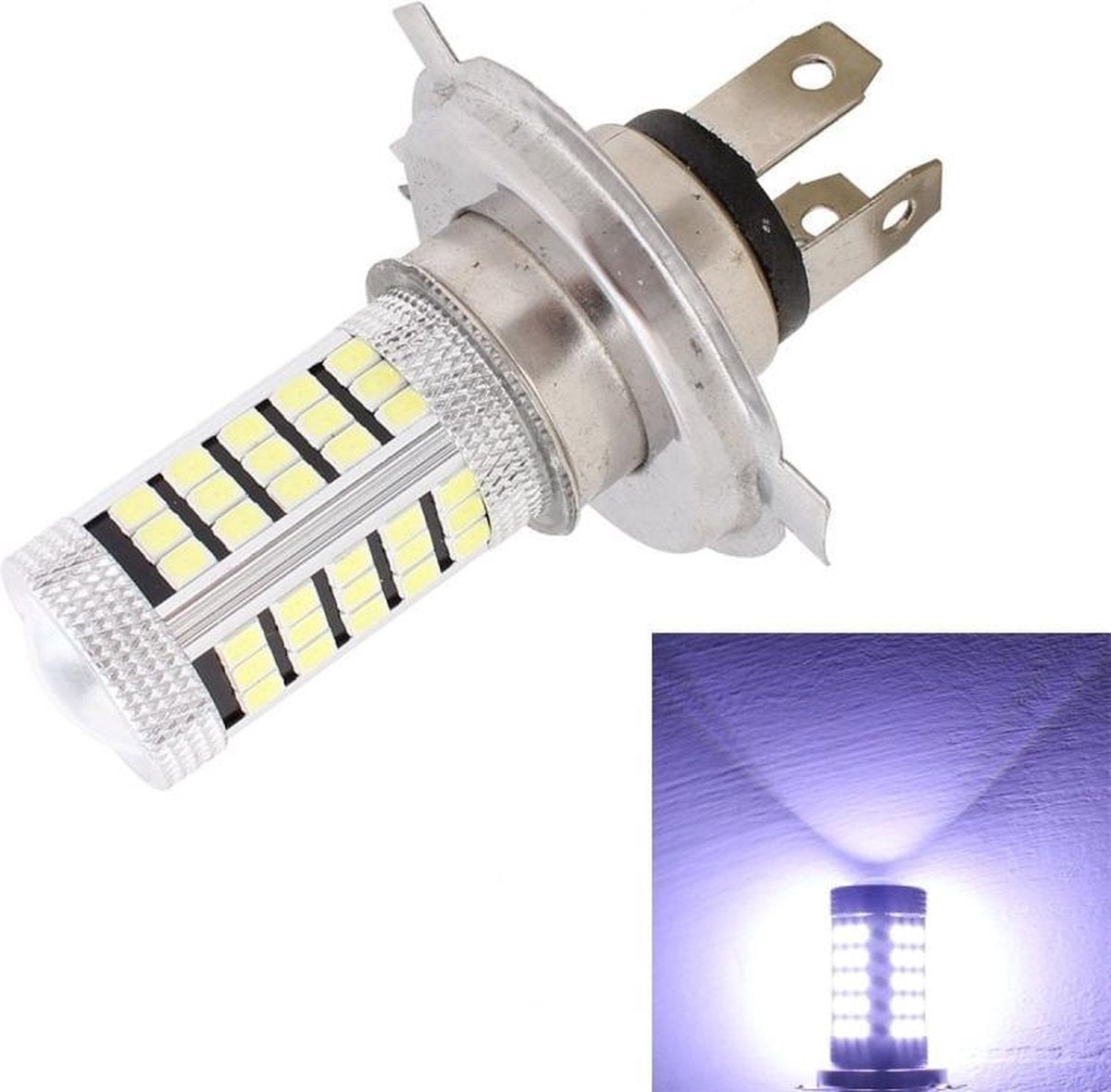 2 STKS H4 12.6 W 630LM 6500 K Wit Licht 2835 SMD 66 LED Auto Mistlamp