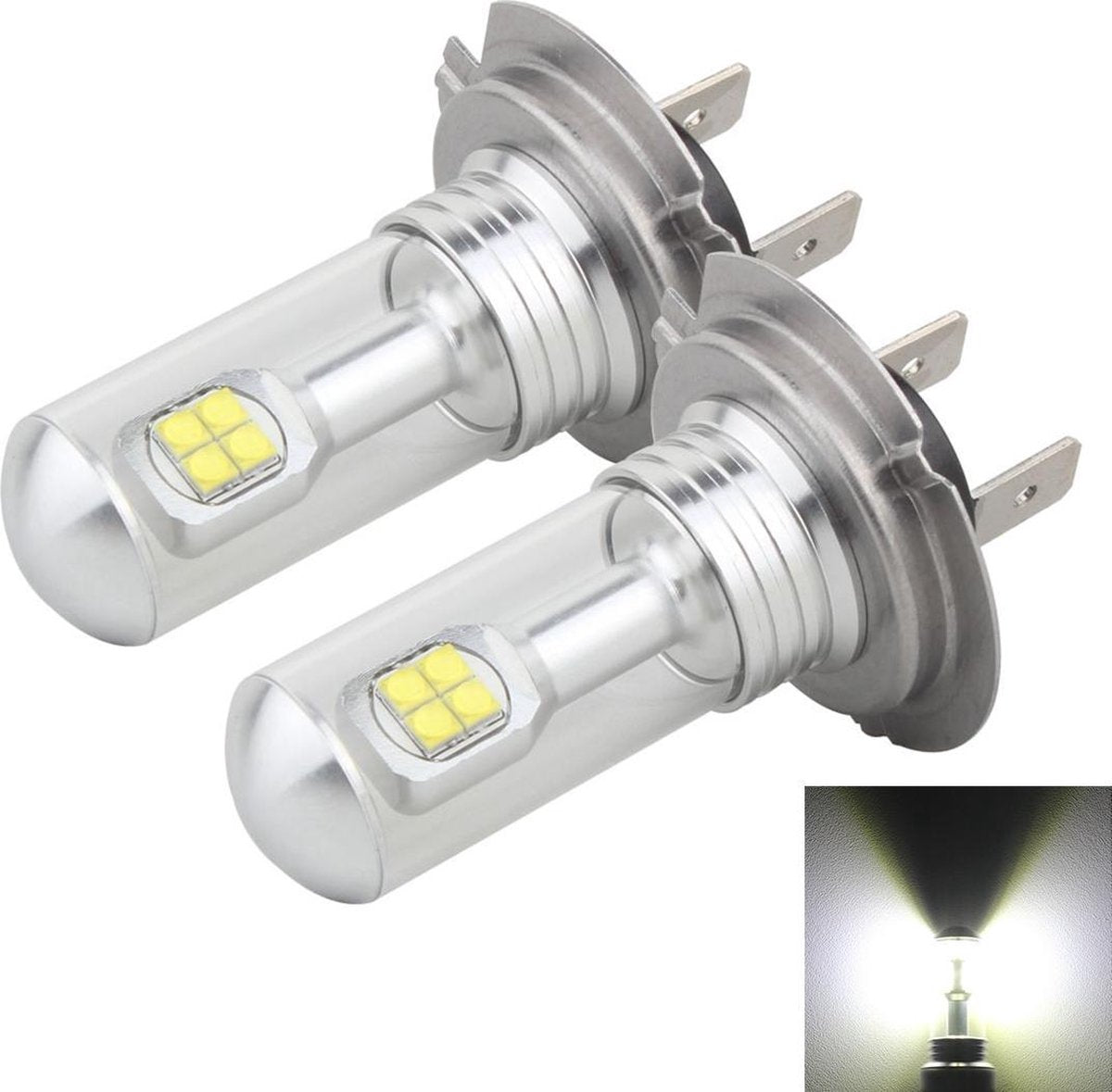 2 STKS H7 40 W 800 LM 6000 K 8 CREE LEDs Auto Mistlampen