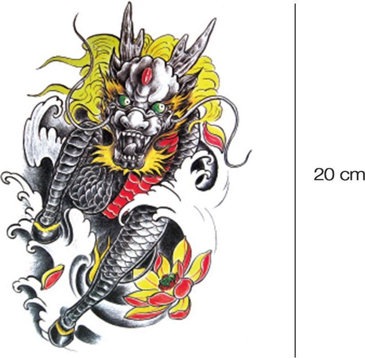 Chinese Draak Neptattoo