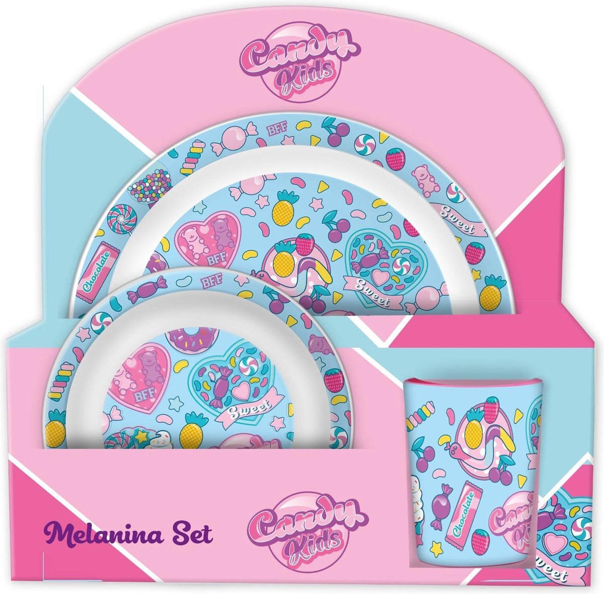 melamine ontbijtset Candy
