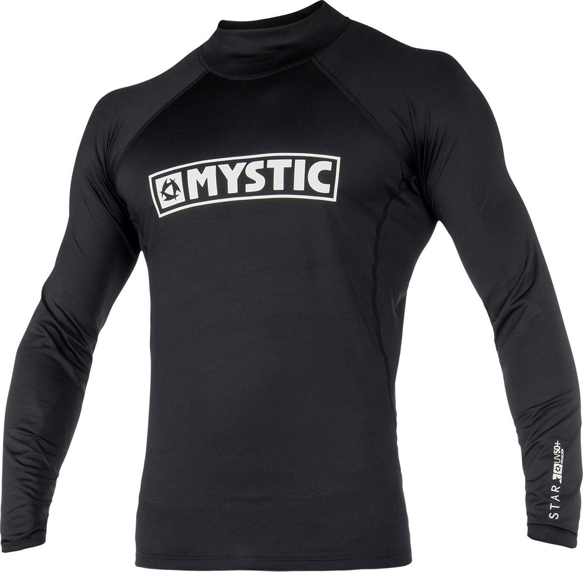 Mystic Surfshirt - Maat L  - Unisex - zwart/wit