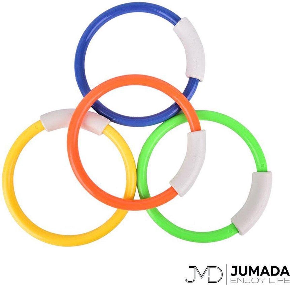 Jumada's Duikring - Opduikmaterialen - Duikspeeltje - Ring voor het zwembad - Rood
