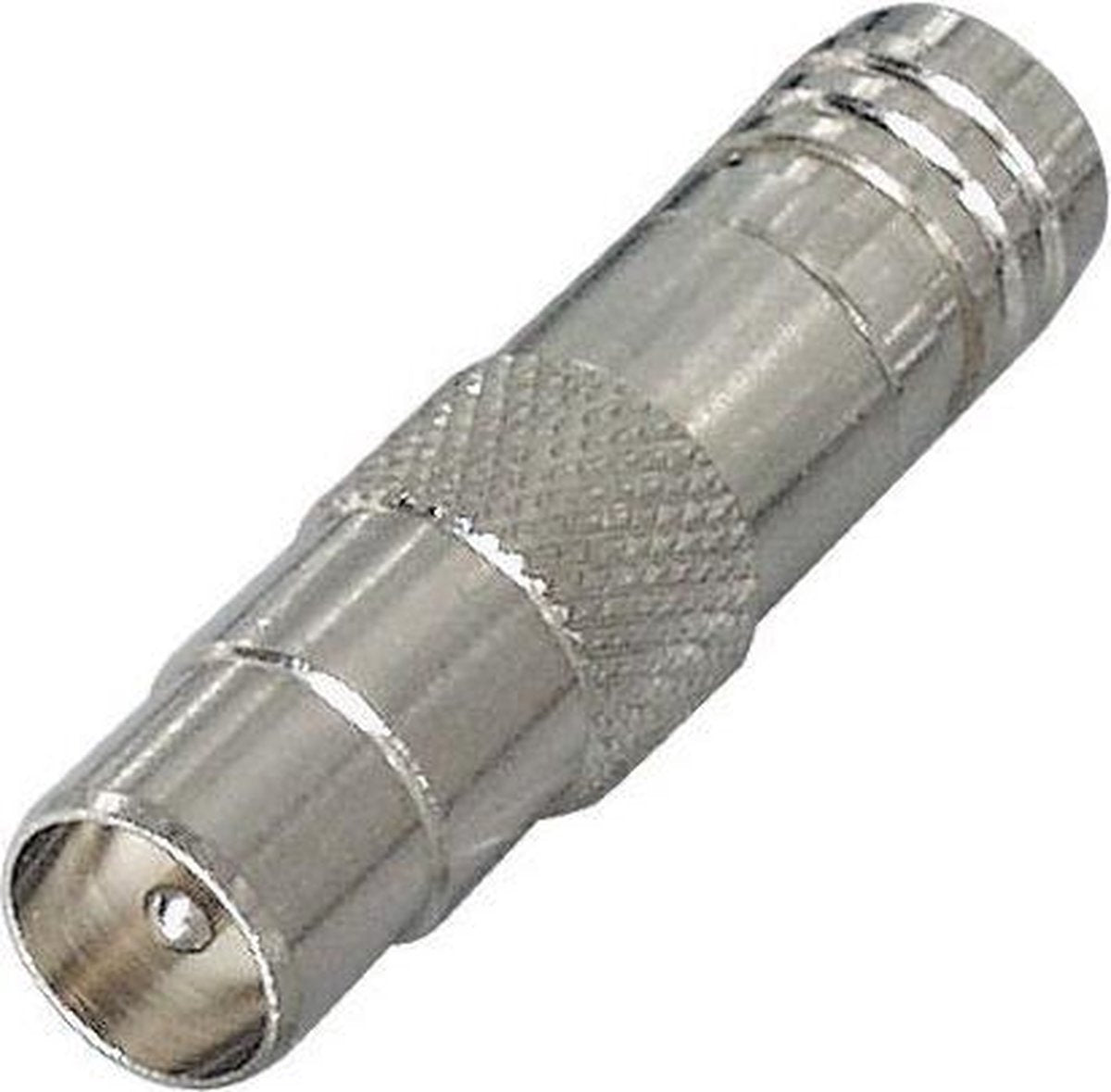 Transmedia Coax IEC (m) krimp connector - metaal / recht