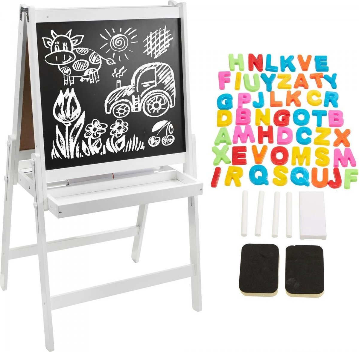 Mamabrum Krijtbord Staand 115 cm - Schoolbord Voor Kinderen