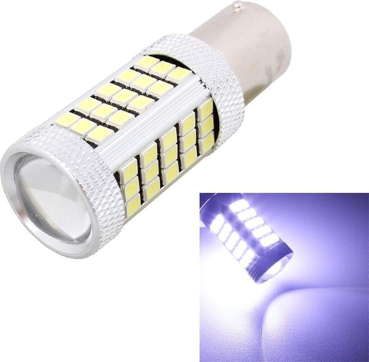 2 STKS 1156 / BA15S 12.6 W 630LM 6500 K Wit Licht 2835 SMD 66 LED Auto Brake / Steering Light