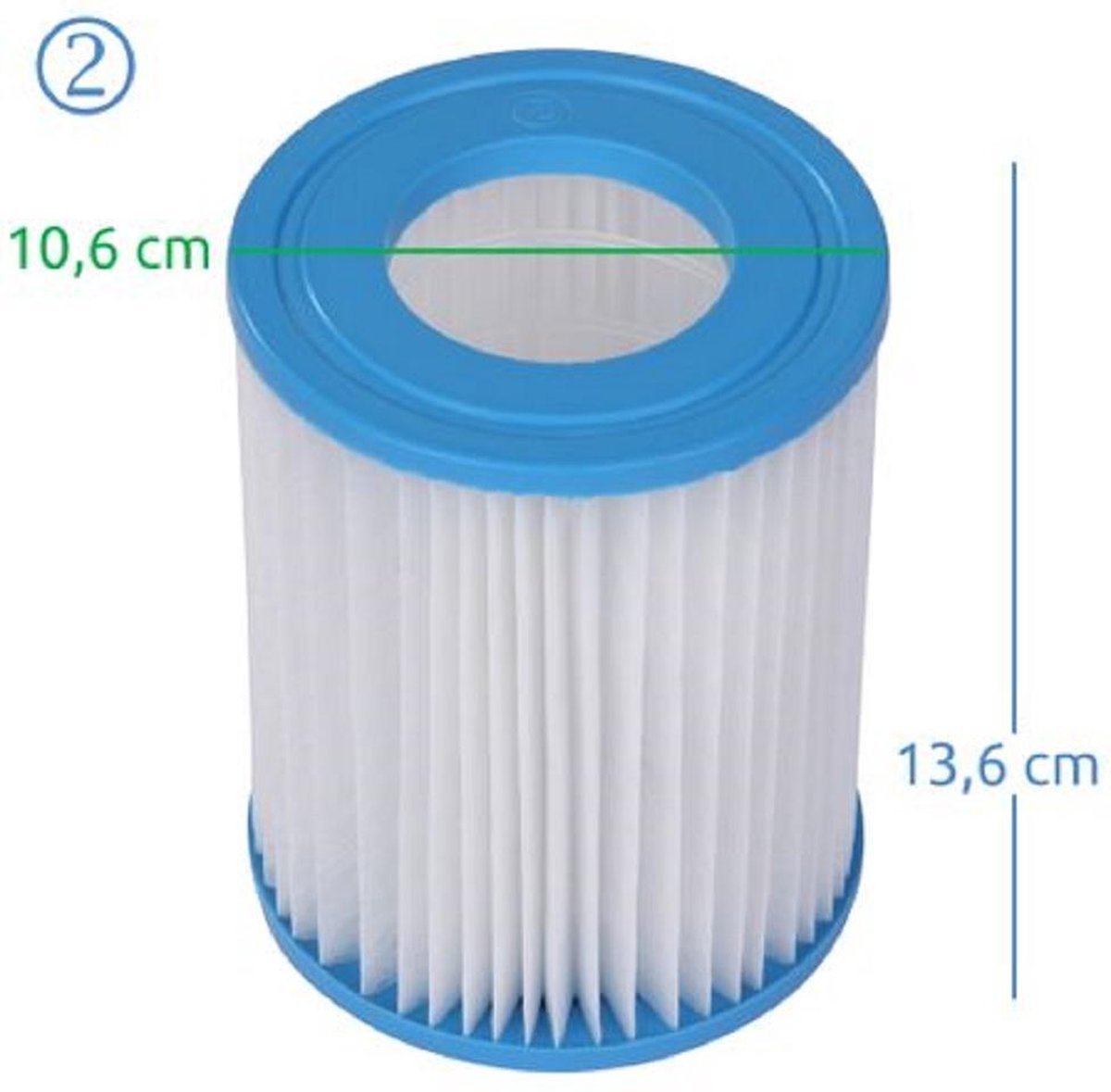 Bestway filter type II - Jilong filter type M2 voor Bestway filterpompen 2