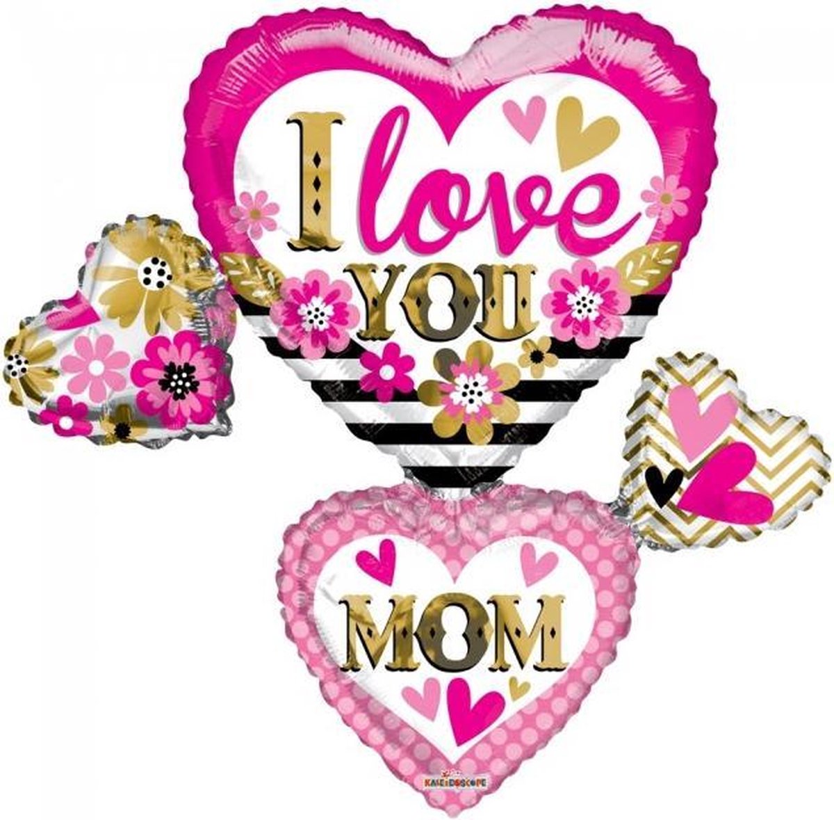 Folie ballon xl I LOVE YOU MOM 91